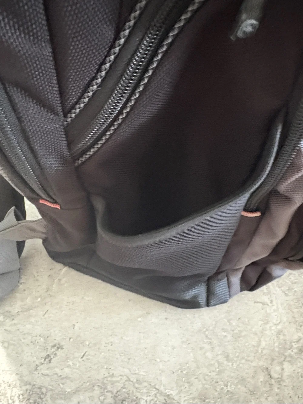 Swiss-Style Black and Gray Men's Backpack with Front Organizer
